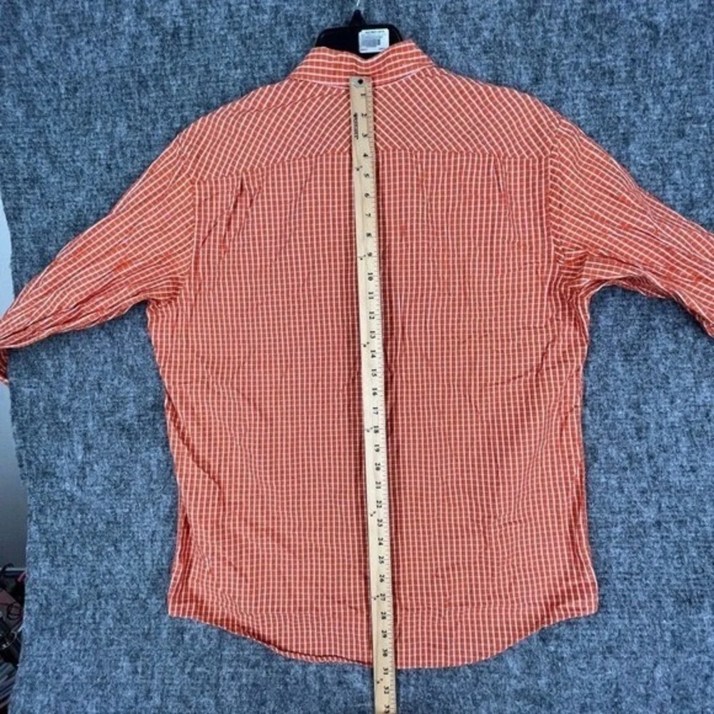 Banana Republic Relaxed Fit Shirt Mens Large Button Front Business Casual Orange